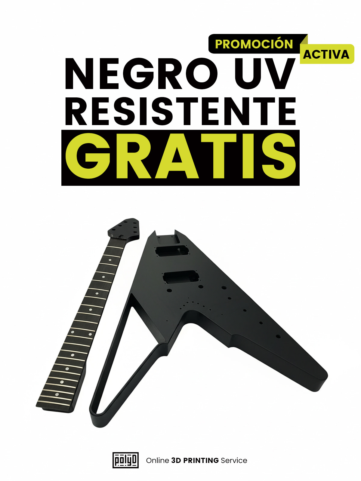 POlyD, Negro UV resistente gratis