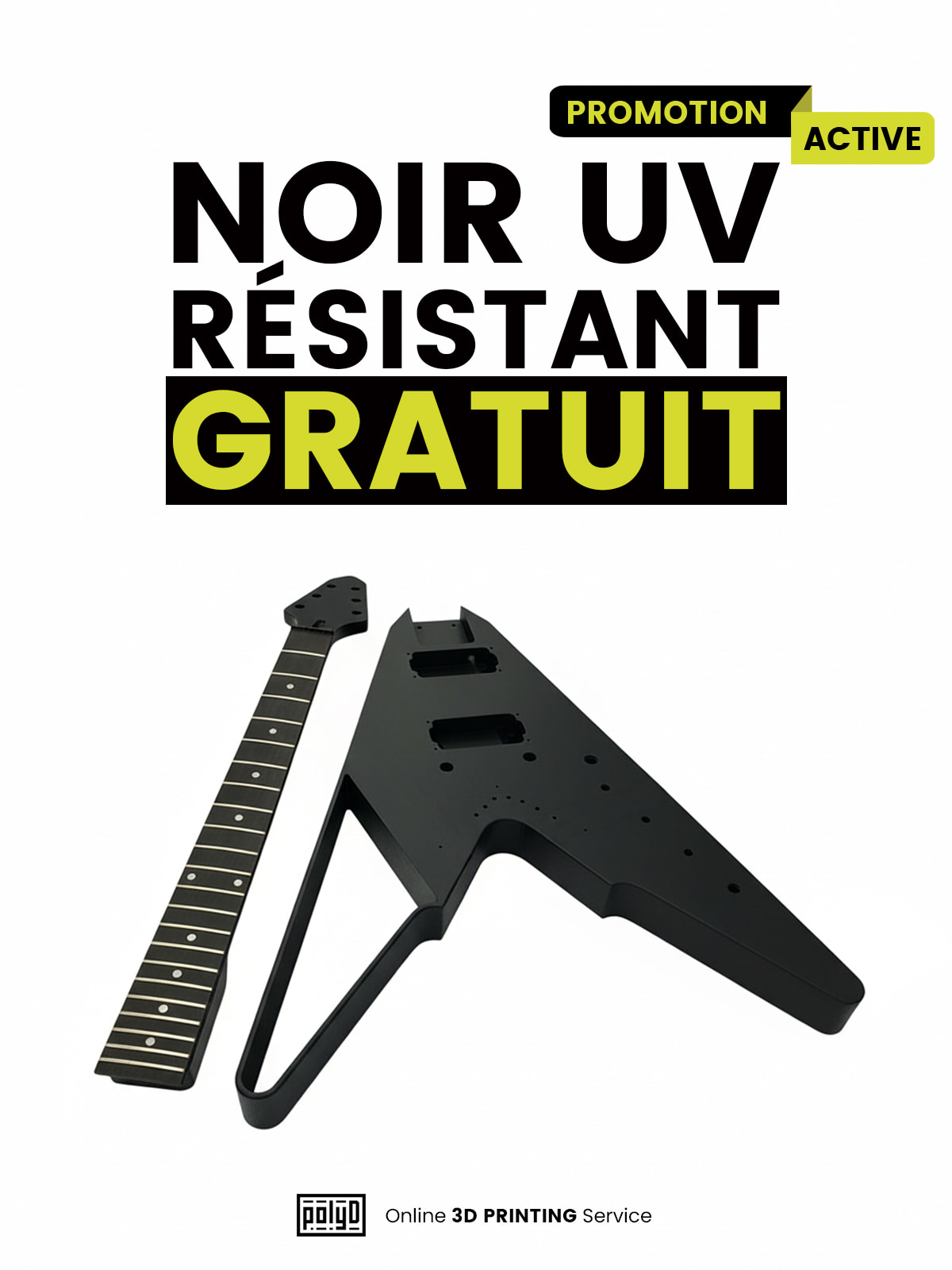 PolyD, noir uv résistant gratuit