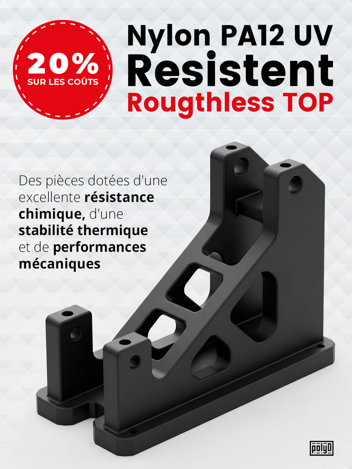 PolyD, PA12 UVR-R -20%
