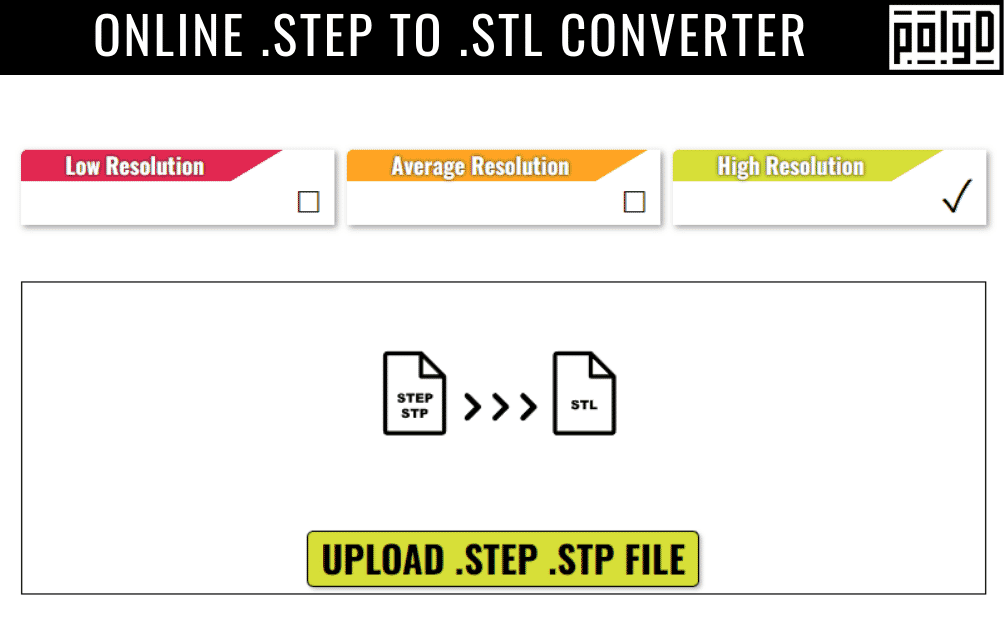 Online .STEP to .STL Converter