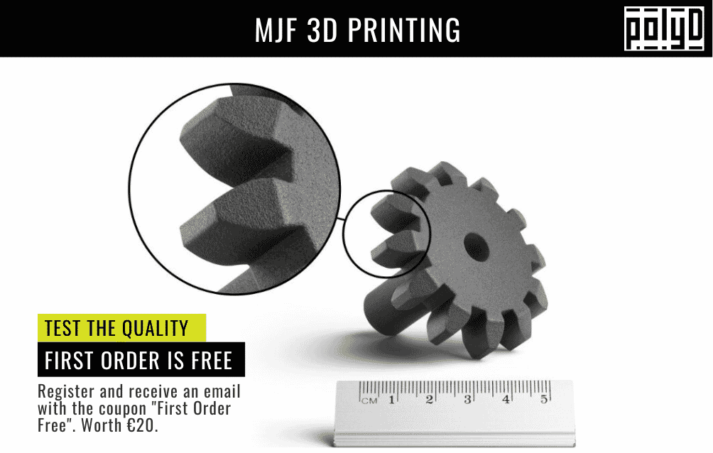 PolyD MJF 3D Printing: First Order Free Promotion