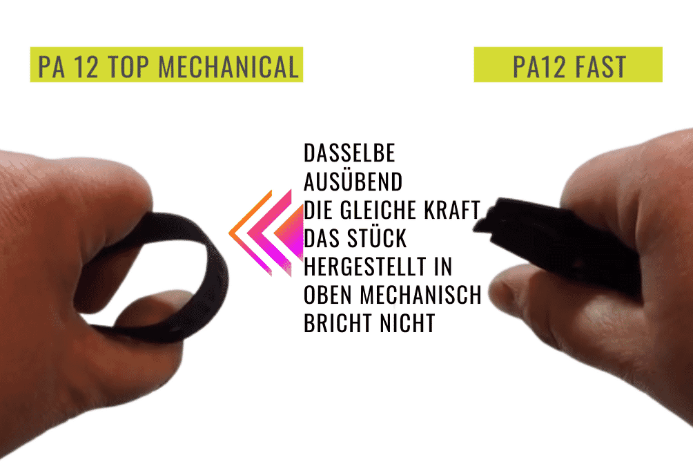 PolyD: Unterschiede zwischen pa12 fast und pa12 top mechanisch