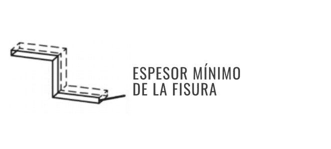 espesor minimo