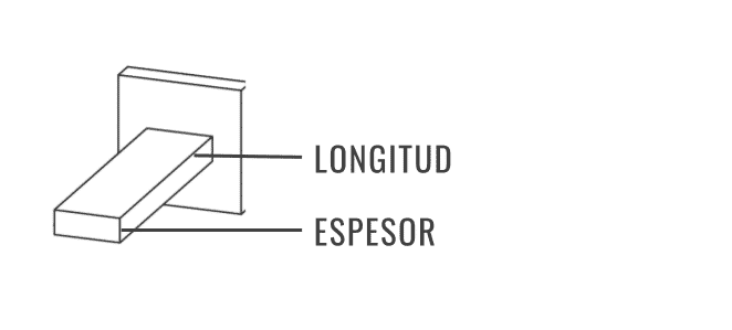 LONGITUD ESPESOR