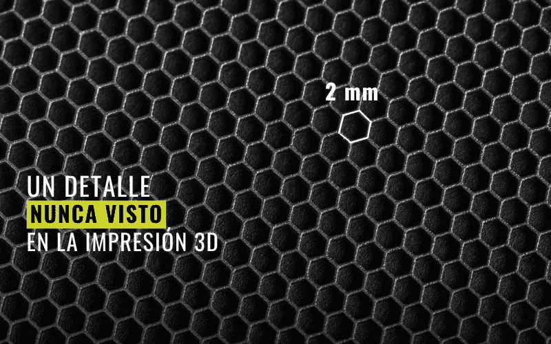 detalle en la impresión 3D