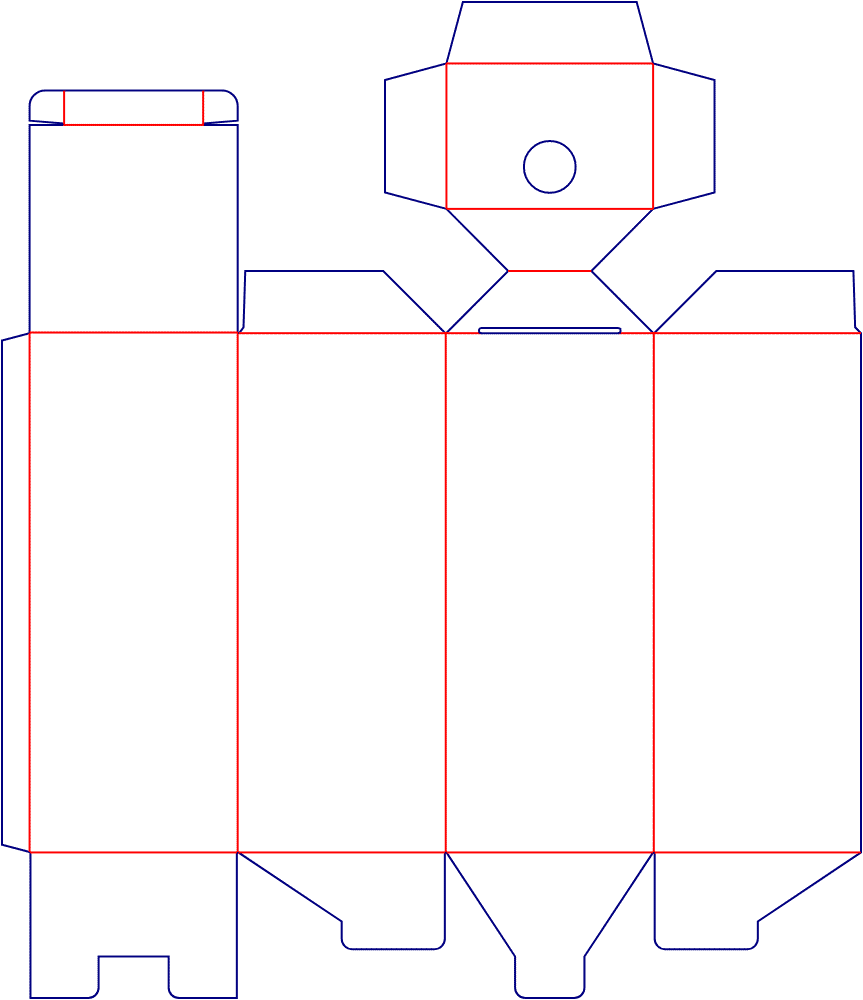 [object Object] Model Dieline