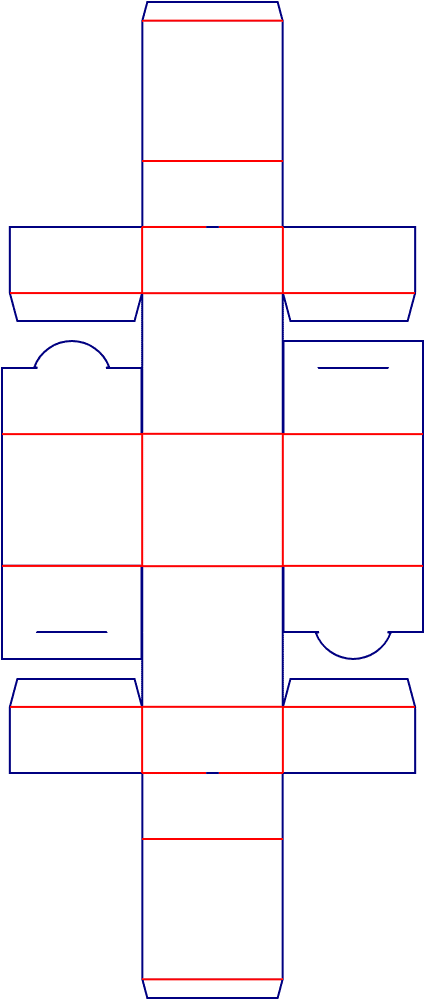 [object Object] Model Dieline