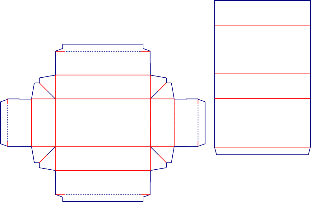 [object Object] Model Dieline