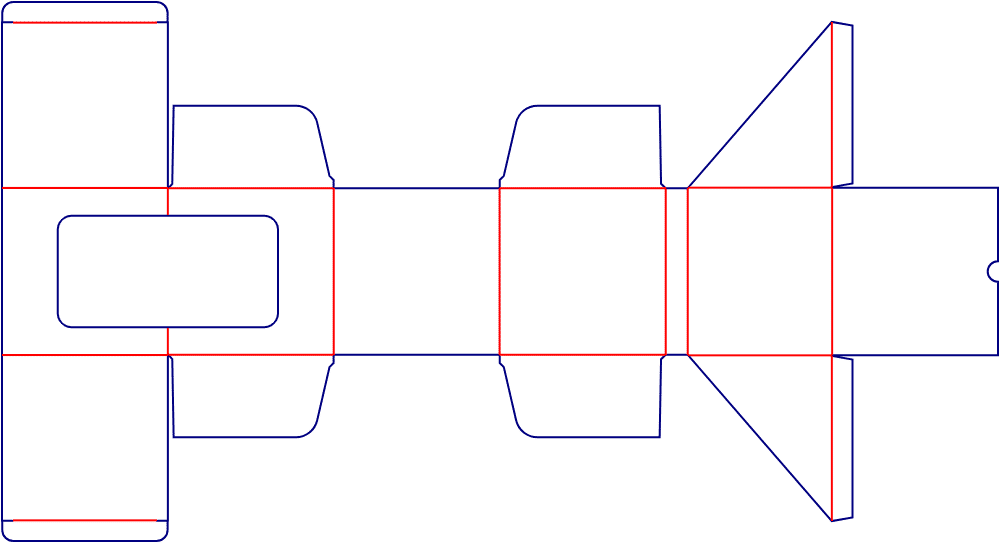 [object Object] Model Dieline