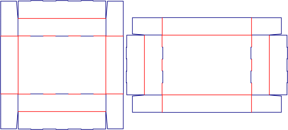 [object Object] Model Dieline