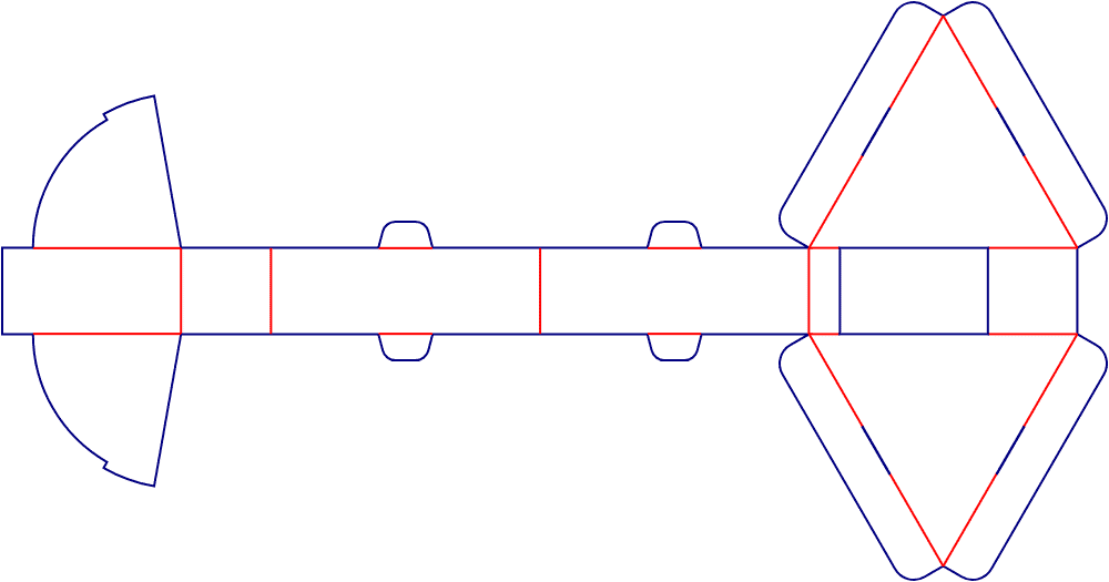 [object Object] Model Dieline