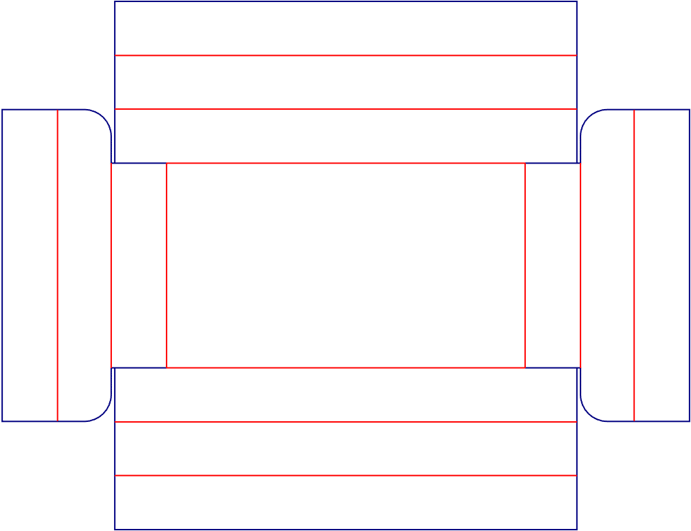 [object Object] Model Dieline