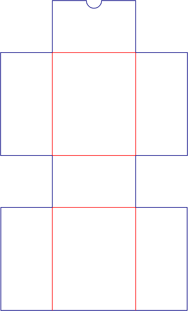 [object Object] Model Dieline