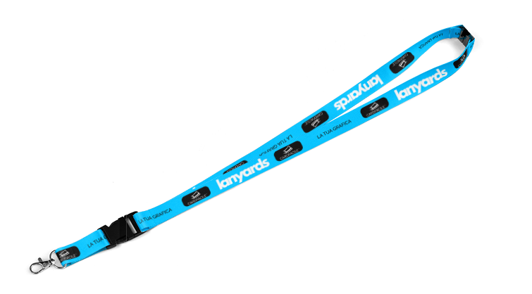 Lanyard personalizzati per card e tessere con moschettone e clip  antisoffocamento