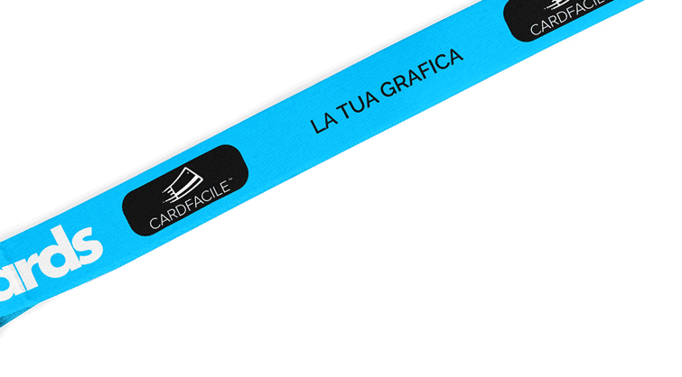 Lanyard con moschettone in metallo standard