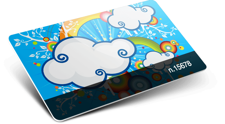 Tessere in plastica con numerazione