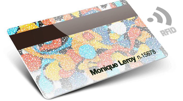 RFID avec bande magnétique et numérotation