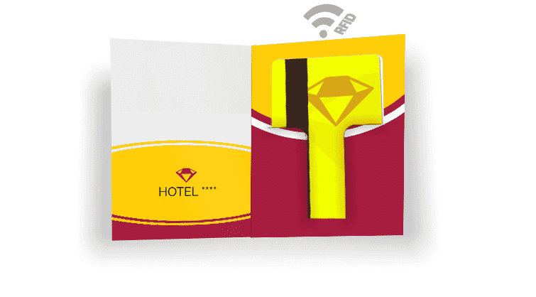 Porte-cartes "Local" + Cartes en PVC pour hôtels