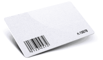 Cartes PVC avec Code-barres + Numérotation + Blanc d'écriture + Glitter