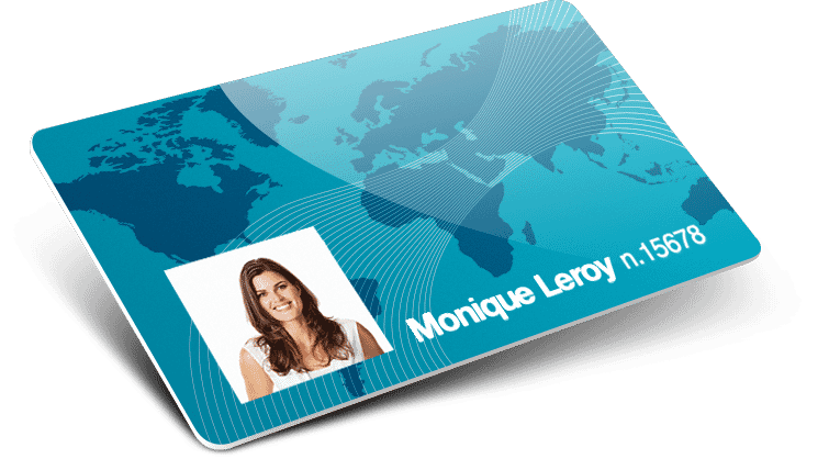 Cartes plastiques avec Numérotation + Nom et Prenoms + Photos