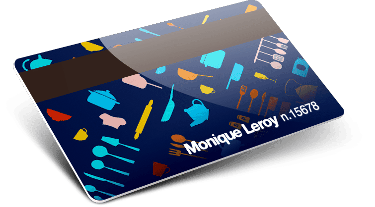 Cartes en PVC avec Piste magnétique + Numérotation + Noms et Prénoms