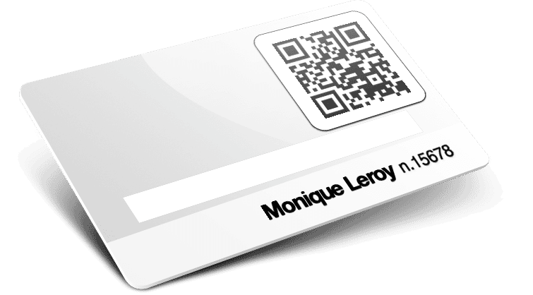 Cartes avec QR Code et numérotation et blanc d'écriture