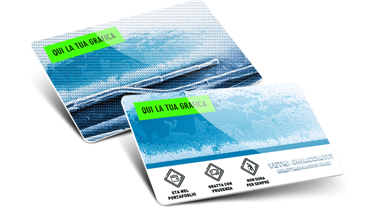 Tessere in plastica Gratta Ghiaccio 