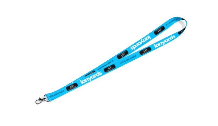 Lanyard con moschettone in metallo standard
