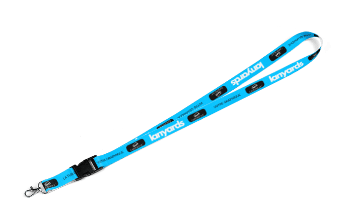 Tours de cou + Mousquetons en métal + Clips de séparation