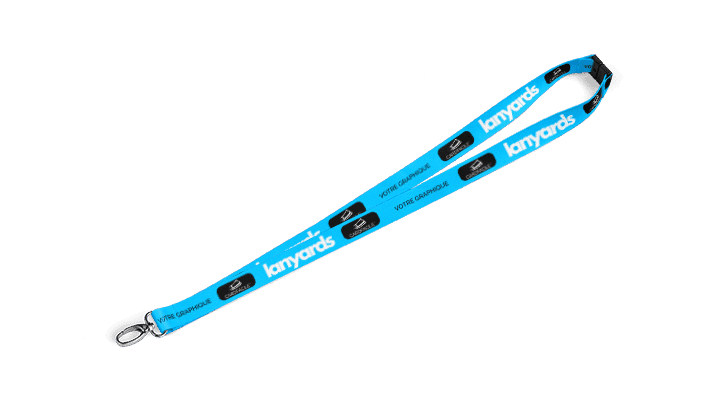 Tours de cou + Mousquetons en métal + Clips de rupture sécuritaire