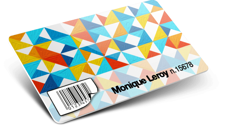 Code-barres + Numérotation + Noms et Prénoms + Étiquette amovible