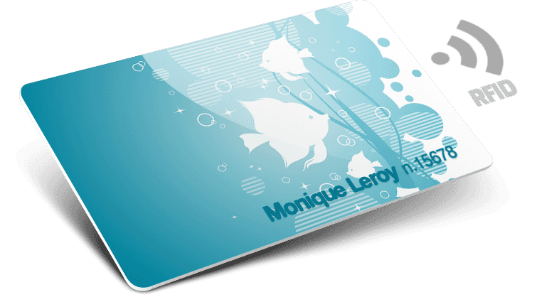 Tessere in plastica con RFID, Numeri e Nomi e Cognomi