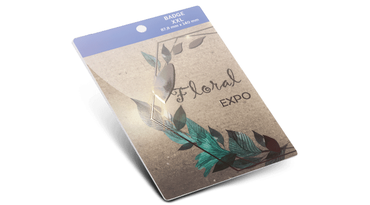 Badge XXL + Vernice a rilievo metallica