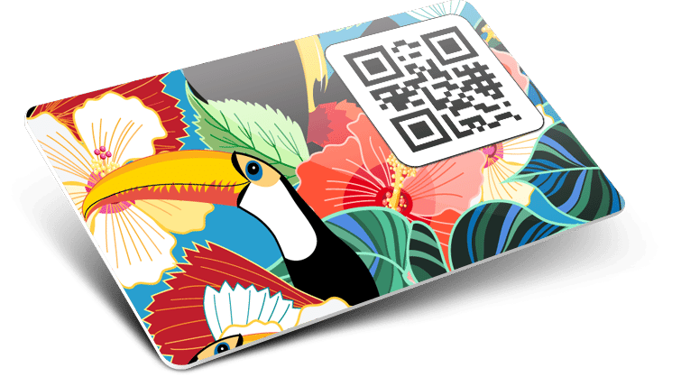 Card plastiche con QR code