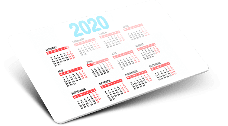 Il portafoglio di hotsell carta calendario 2020