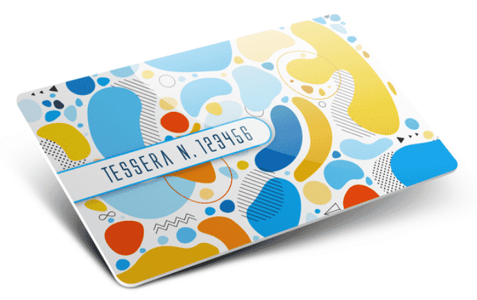 Tessere in plastica con numerazione