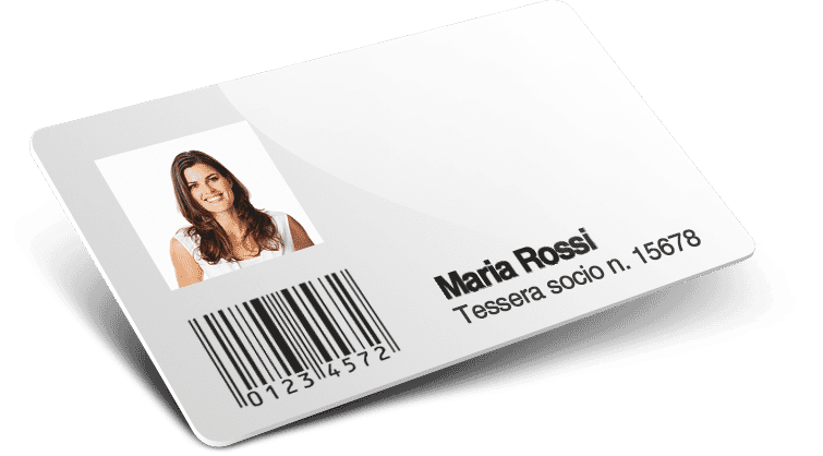 Cards con codice a barre + Numerazione + Nomi e cognomi + Foto
