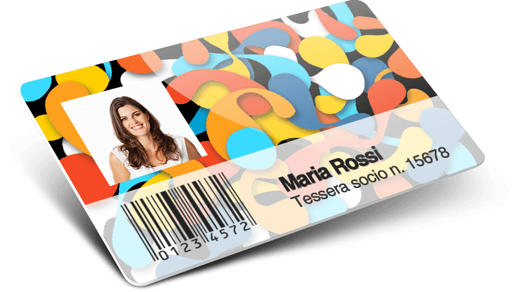 Cards con codice a barre + Numerazione + Nomi e cognomi + Foto