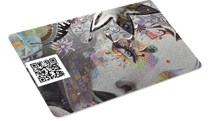 QR code + Numerazione + Vernice in rilievo