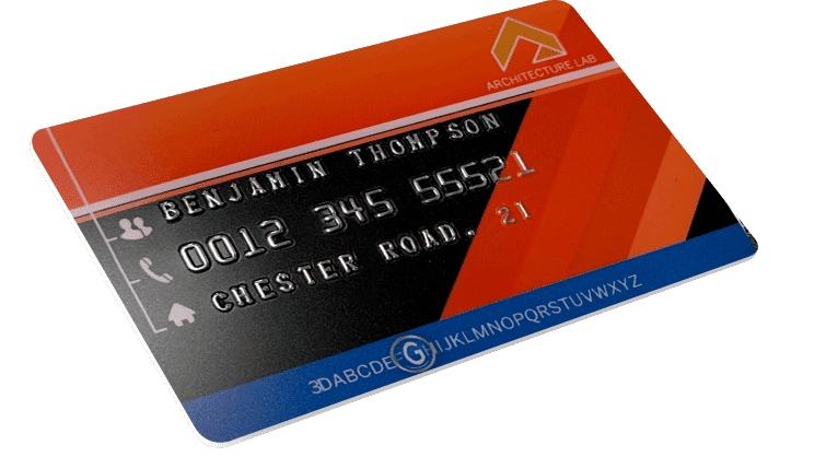 Tessere in plastica con numerazione e punzonatura