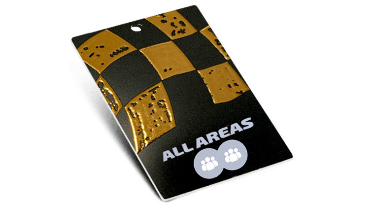 Badge XXL + Vernice a rilievo metallica