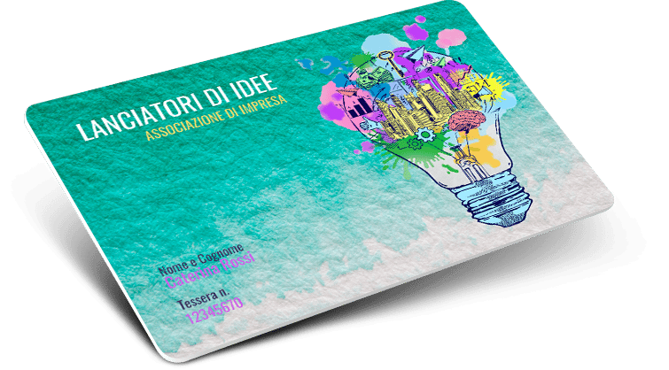 Tessere in plastica con numerazione e nomi e cognomi