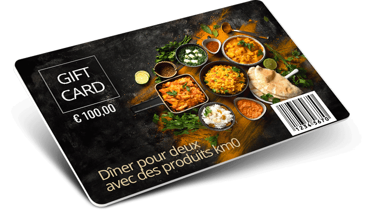 Cartes avec code barres