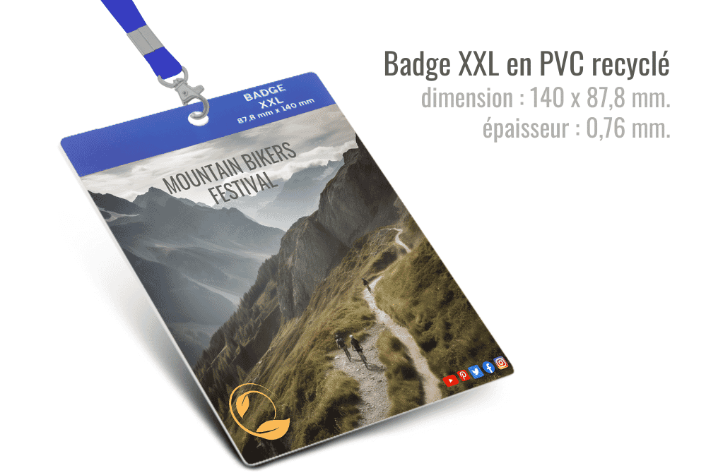 Badge XXL e Card + Lanyard