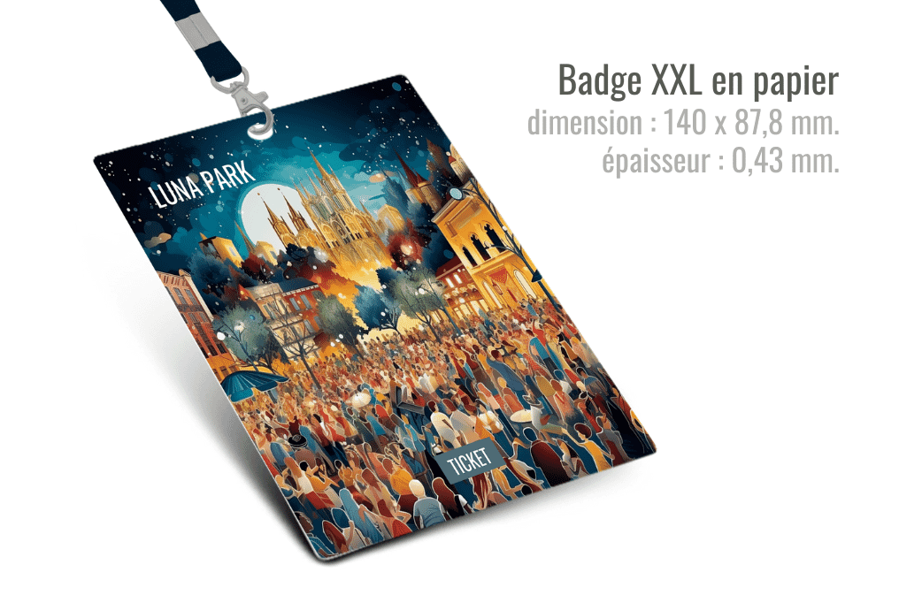 Badge XXL e Card + Lanyard
