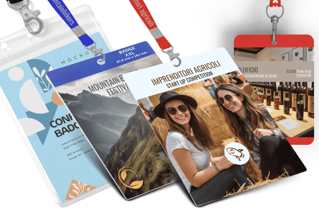 Lanyard + Badge e Tessere + Porta Badge