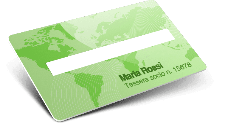 Tessere plastiche con numerazione + Nomi e cognomi + Campo firma