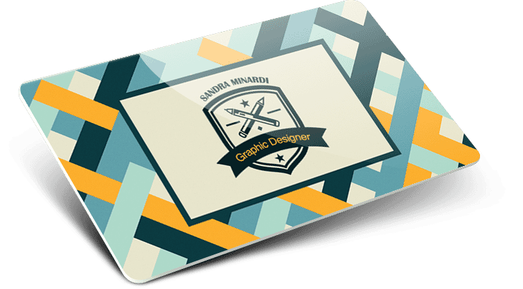 Card semplice a 4 colori