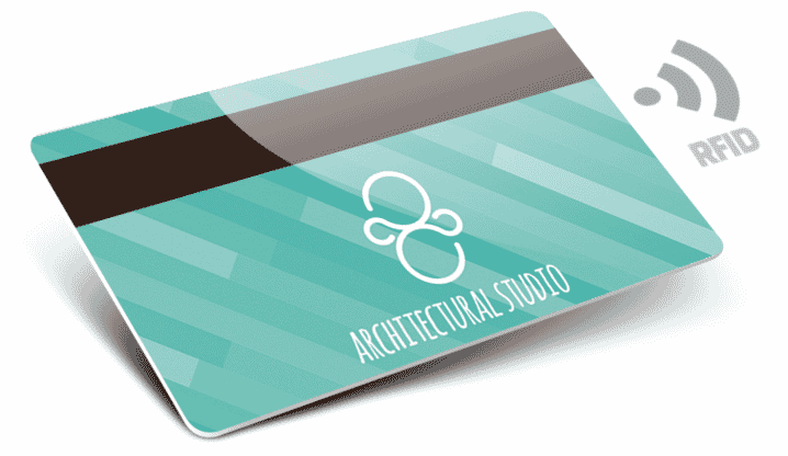 Card plastica con RFID con Banda Magnetica