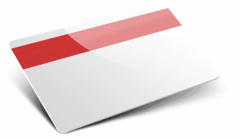 Card plastiche con banda magnetica colorata